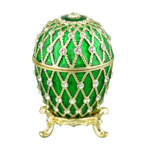 Clean-profile green enamel egg box used as the closest local reference for a simpler modern style