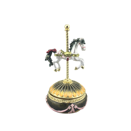 Carousel Horse Wind-Up Music Box