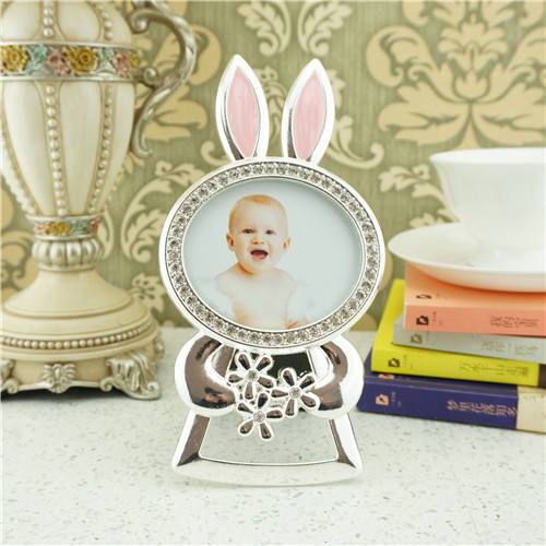 Silver Bunny Rabbit Baby Photo Frame