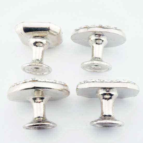 Octagon Crystal Rhinestone Cabinet Knob - view 5