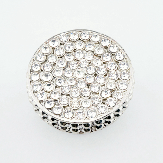 Round Rhinestone Cabinet Knob - view 1