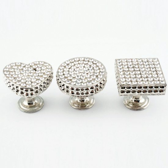 Round Rhinestone Cabinet Knob - view 4
