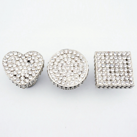 Round Rhinestone Cabinet Knob - view 3