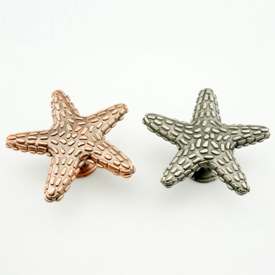 Textured Starfish Cabinet Knob