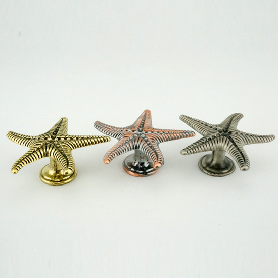 Ribbed Starfish Cabinet Knob