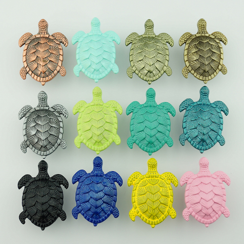 Sea Turtle Cabinet Knob (Matte Colors)