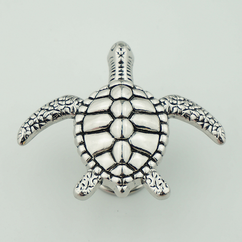 Polished Sea Turtle Cabinet Knob - view 3