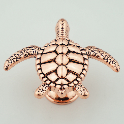 Polished Sea Turtle Cabinet Knob - view 8