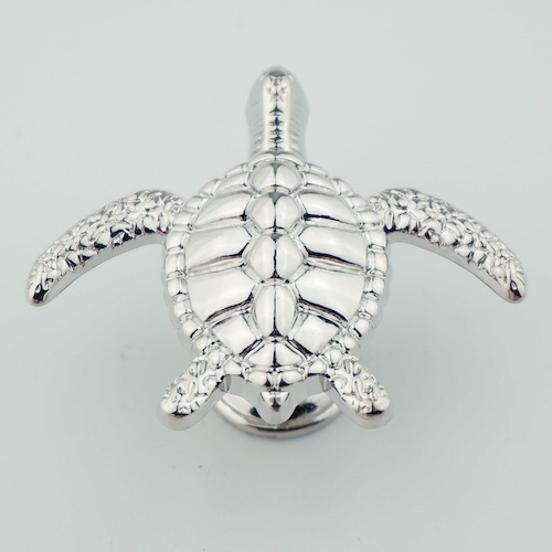 Polished Sea Turtle Cabinet Knob - view 10