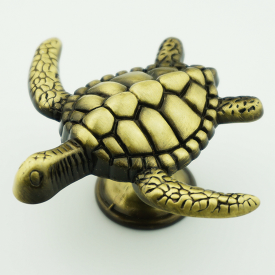 Polished Sea Turtle Cabinet Knob - view 15