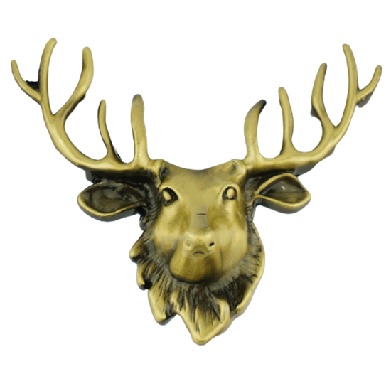 Stag Deer Head Cabinet Knob