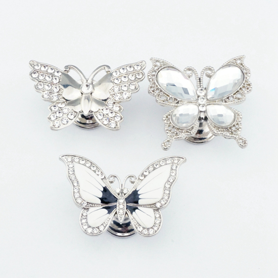 Enamel Butterfly Cabinet Knob - view 4
