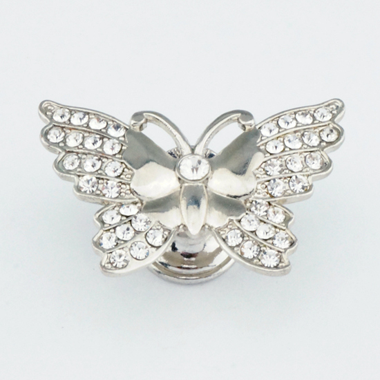 Rhinestone Butterfly Cabinet Knob