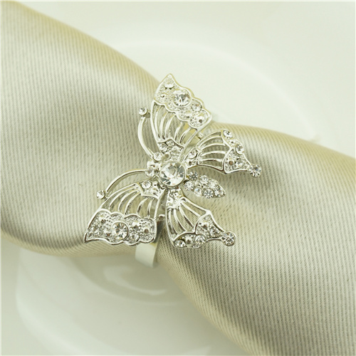 Rhinestone Butterfly Napkin Ring