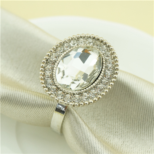 Round Crystal Halo Napkin Ring