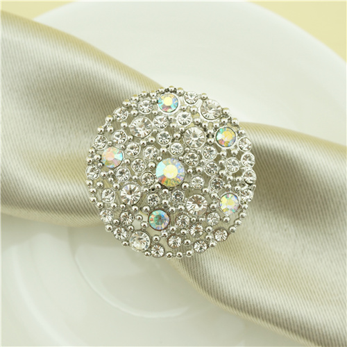 AB Crystal Disc Napkin Ring - view 2