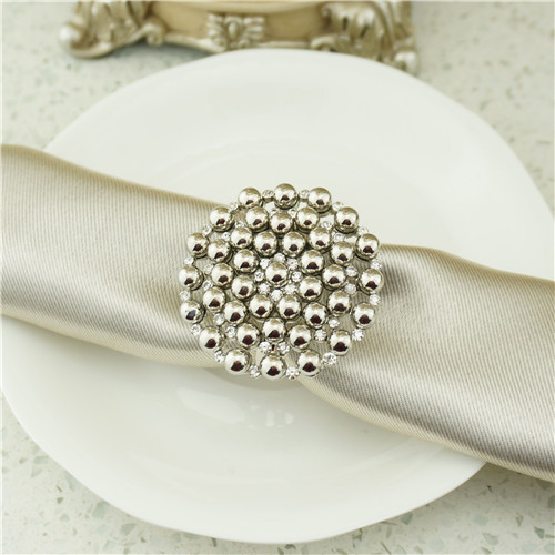 Polished Metal Dome Napkin Ring - view 2