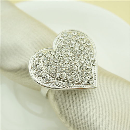 Pavé Heart Napkin Ring