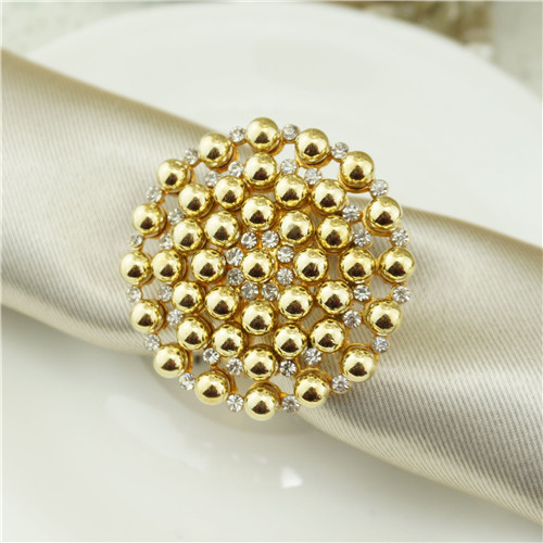 Polished Metal Dome Napkin Ring - view 3