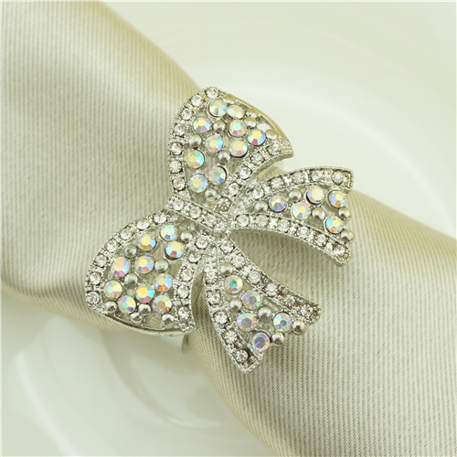 AB Crystal Bow Napkin Ring - view 2