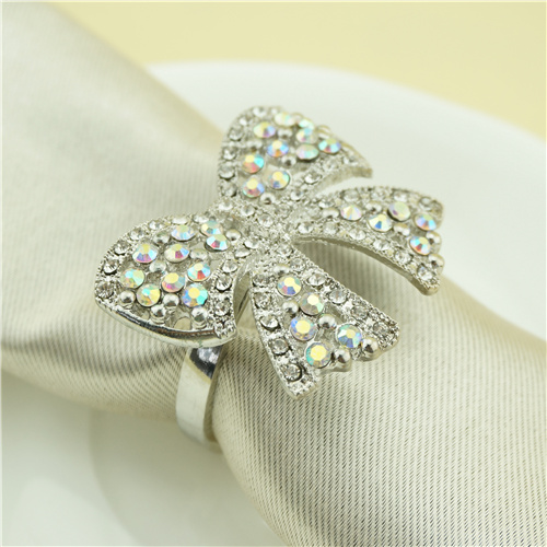 AB Crystal Bow Napkin Ring