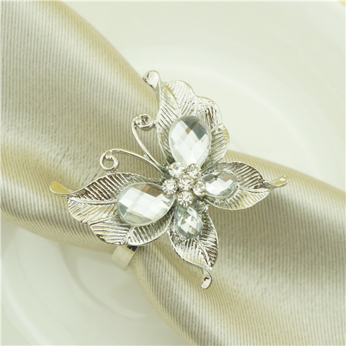 Crystal Butterfly Napkin Ring - view 2