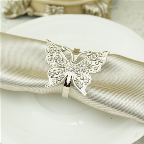 Pavé Butterfly Napkin Ring - view 1