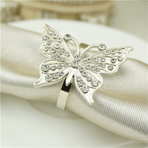 Pavé Butterfly Napkin Ring - view 2