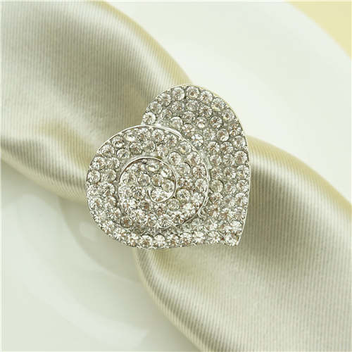 Pavé Crystal Swirl Napkin Ring - view 2