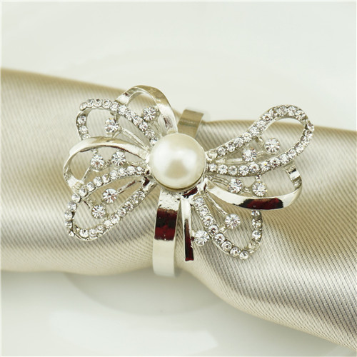 Pearl Bow Napkin Ring - view 2