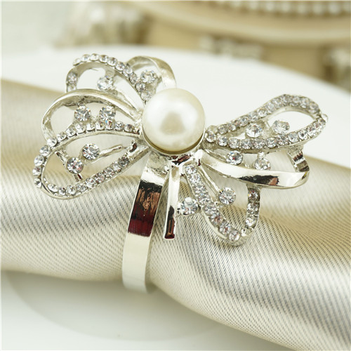 Pearl Bow Napkin Ring - view 1