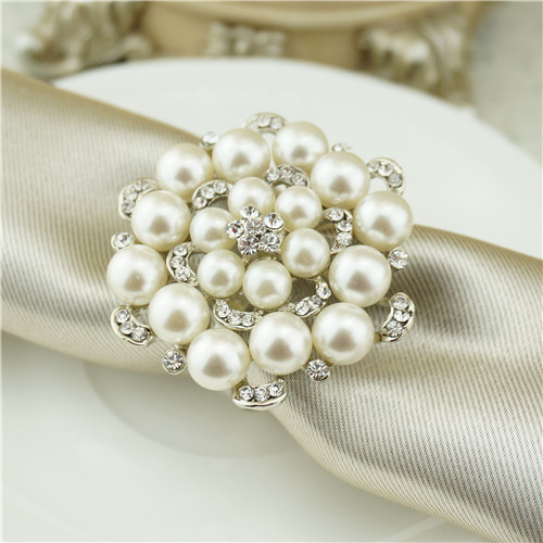 Pearl Dome Cluster Napkin Ring - view 1