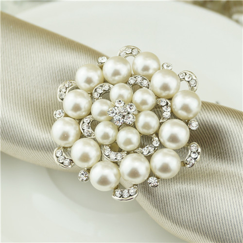 Pearl Dome Cluster Napkin Ring - view 2