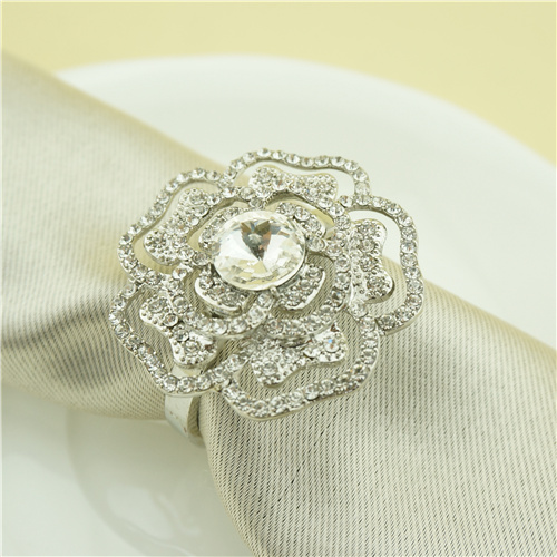Crystal Rose Napkin Ring - view 2