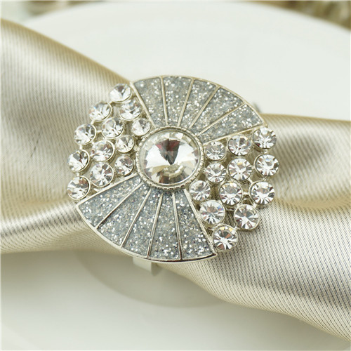 Art Deco Crystal Fan Napkin Ring - view 1