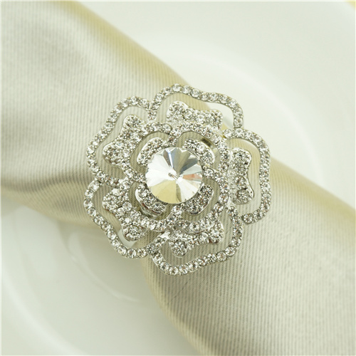 Crystal Rose Napkin Ring - view 1