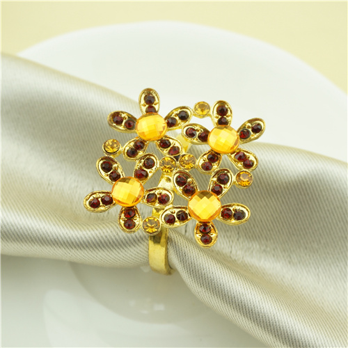 Blue Crystal Snowflake Napkin Ring - view 3