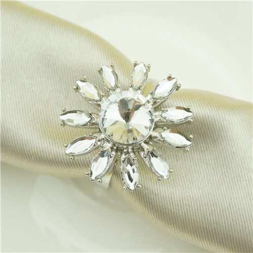 Crystal Daisy Napkin Ring - view 2