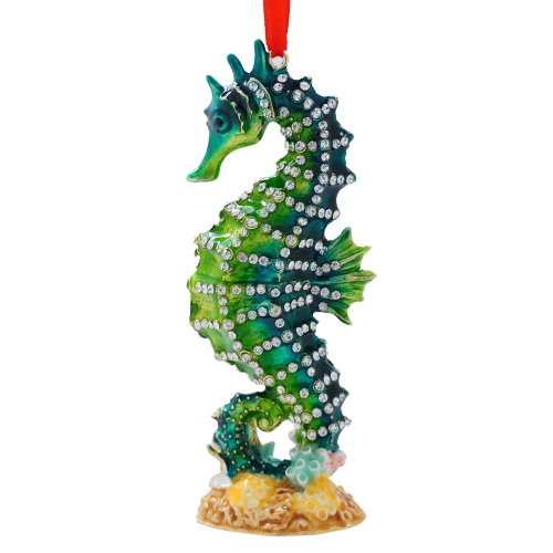 Enamel Seahorse Ornament
