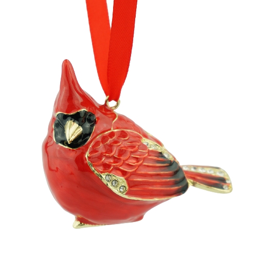 Enamel Red Cardinal Ornament