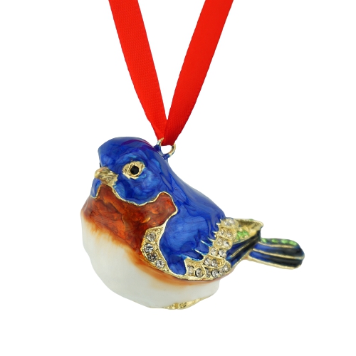Enamel Bluebird Ornament