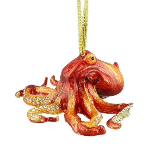 Enamel Octopus Ornament