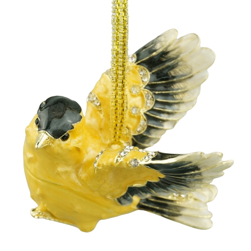 Enamel Goldfinch Ornament