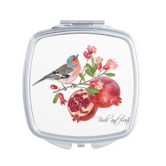 Square Custom Printed Epoxy Compact Mirror - view 12