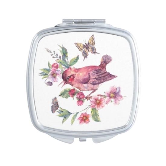 Square Custom Printed Epoxy Compact Mirror - view 14