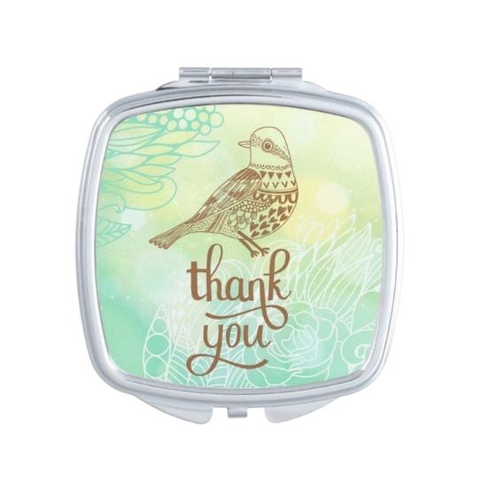 Square Custom Printed Epoxy Compact Mirror - view 13