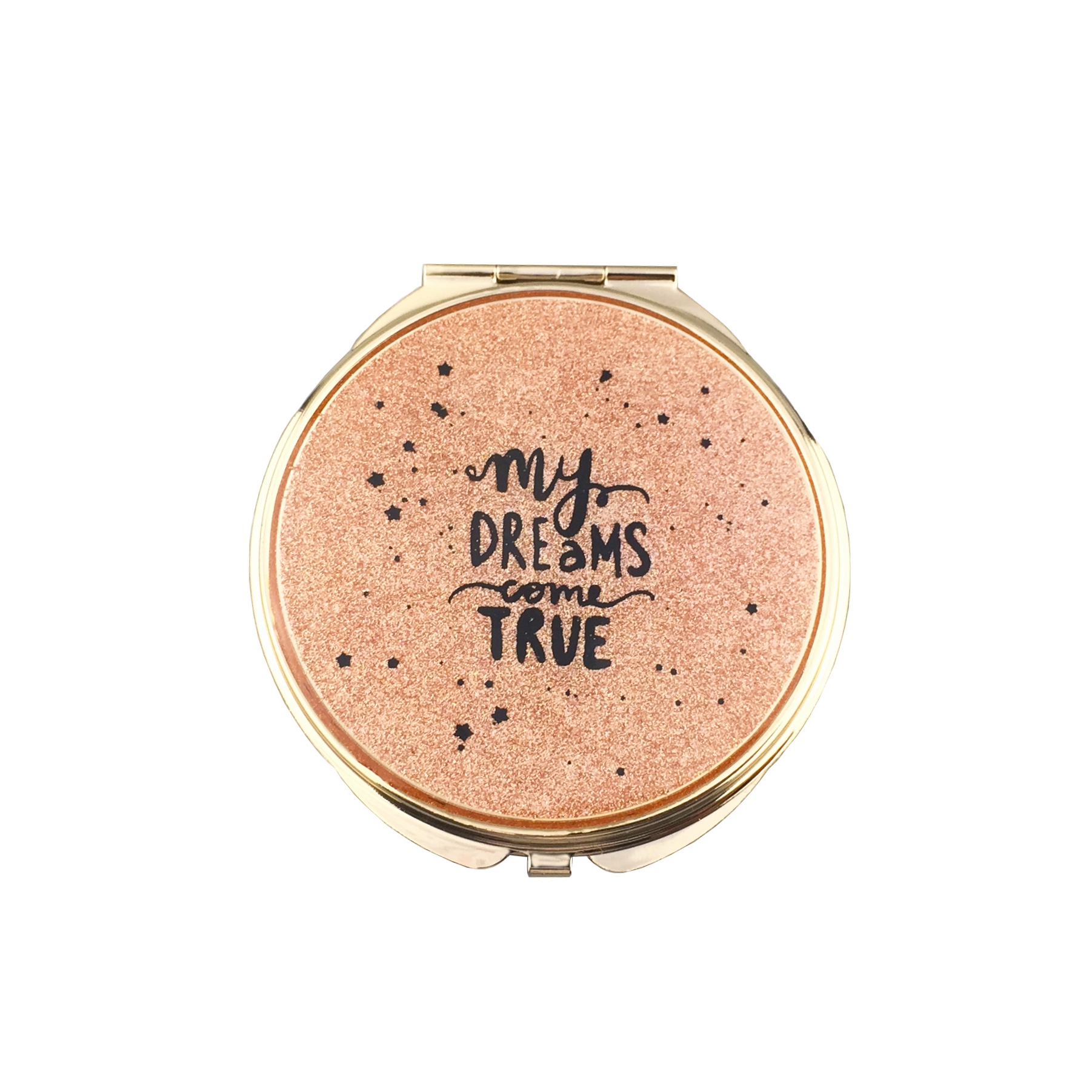 Dreams Come True Glitter Epoxy Compact Mirror - view 3