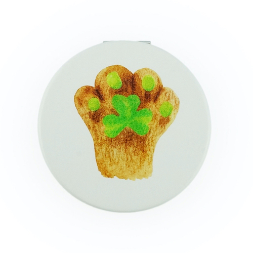 Custom Printed 60mm Round PU Leather Compact Mirror - view 6
