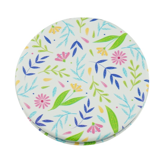 Custom Printed 60mm Round PU Leather Compact Mirror - view 20