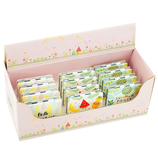 Custom Printed Square PU Leather Compact Mirror - view 4